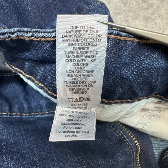 M Jeans By Maurices Classic Jeans Women's 18W Short Blue Mid Rise Denim Straight - Picture 6 of 10